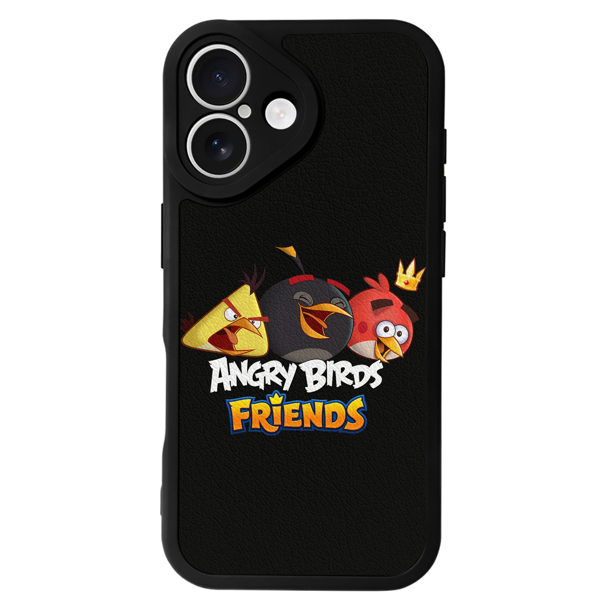 （画像用） Angry Birds アングリーバード 【iPhone 16シリーズ対応】シリコンスマホケース（レザー調） 材質：シリコン